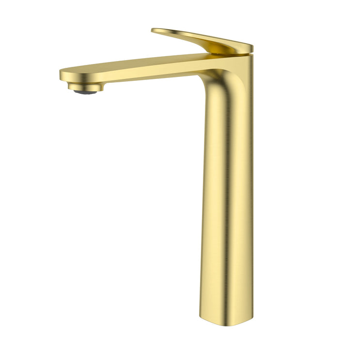 Sulu II Brushed Gold High Rise Basin Mixer – HYB168-202BG