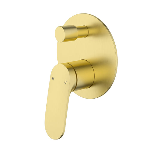 Sulu II Brushed Gold Wall Diverter Mixer Trim Kit – HYB168-501TK-BG