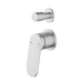 Sulu II Brushed Nickel Wall Diverter Mixer Trim Kit With Separate Cover Plate – HYB168-502TK-BN