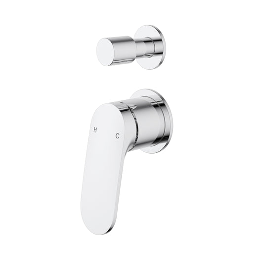 Sulu II Chrome Wall Diverter Mixer Trim Kit With Separate Cover Plate – HYB168-502TK