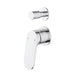 Sulu II Chrome Wall Diverter Mixer Trim Kit With Separate Cover Plate – HYB168-502TK