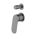 Sulu II Gun Metal Wall Diverter Mixer Trim Kit With Separate Cover Plate – HYB168-502TK-GM