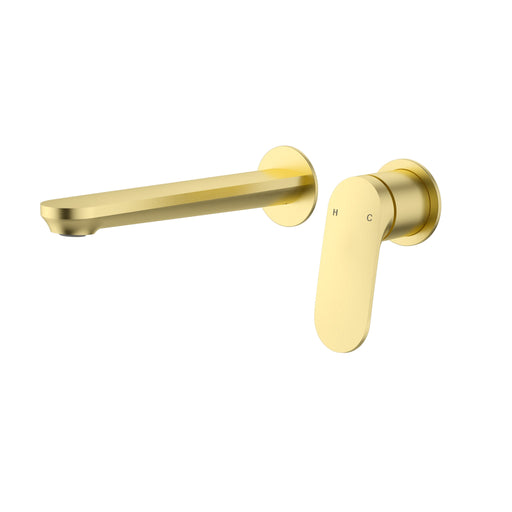 Sulu II Brushed Gold Wall Basin Mixer Trim Kit With Separate Cover Plate – HYB168-602TK-BG