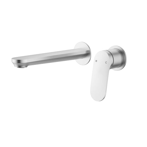 Sulu II Brushed Nickel Wall Basin Mixer Trim Kit With Separate Cover Plate – HYB168-602TK-BN