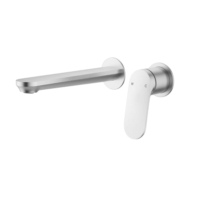 Sulu II Brushed Nickel Wall Basin Mixer Trim Kit With Separate Cover Plate – HYB168-602TK-BN