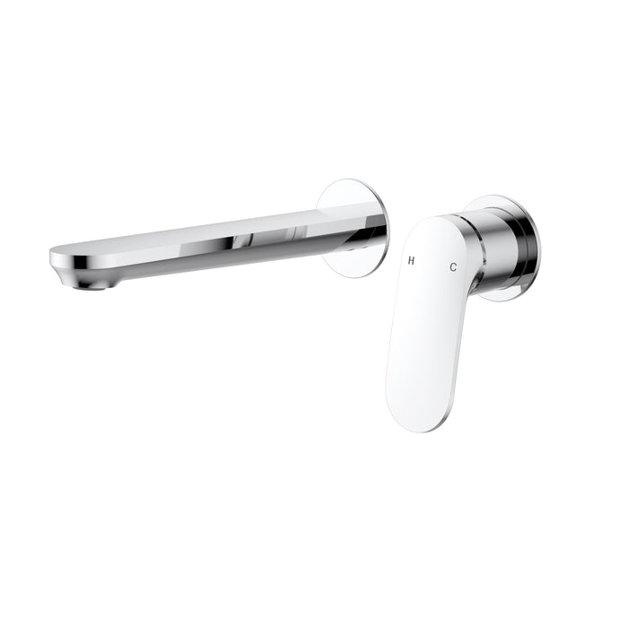Sulu II Chrome Wall Basin Mixer Trim Kit With Separate Cover Plate – HYB168-602TK