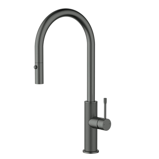 Linie Fluted Gun Metal Pull-Out Sink Mixer – HYB585-103GM