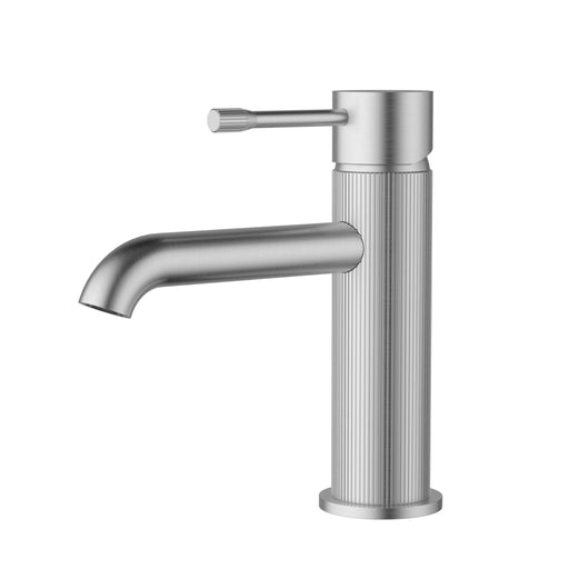 Linie Fluted Brushed Nickel Basin Mixer – HYB585-201BN