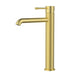 Linie Fluted Brushed Gold High Rise Basin Mixer – HYB585-202BG