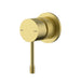 Linie Fluted Brushed Gold Wall Mixer Trim Kit – HYB585-303TK-BG