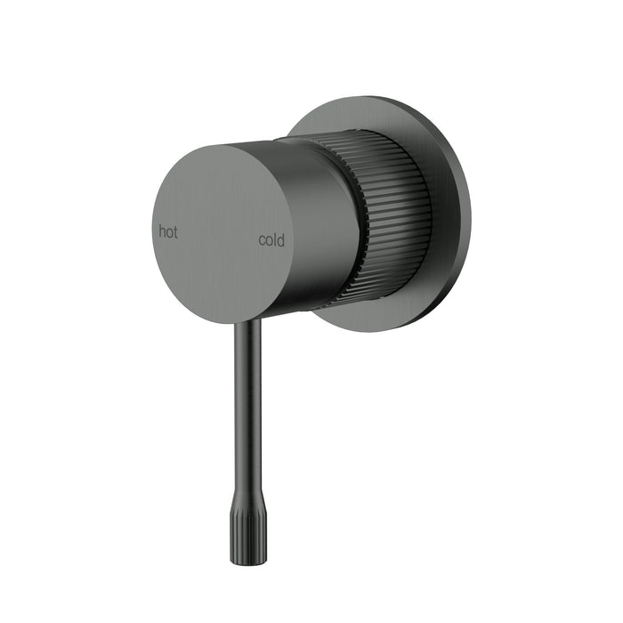 Linie Fluted Gun Metal Wall Mixer Trim Kit – HYB585-303TK-GM