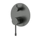Linie Fluted Gun Metal Wall Mixer Diverter Trim Kit – HYB585-501TK-GM