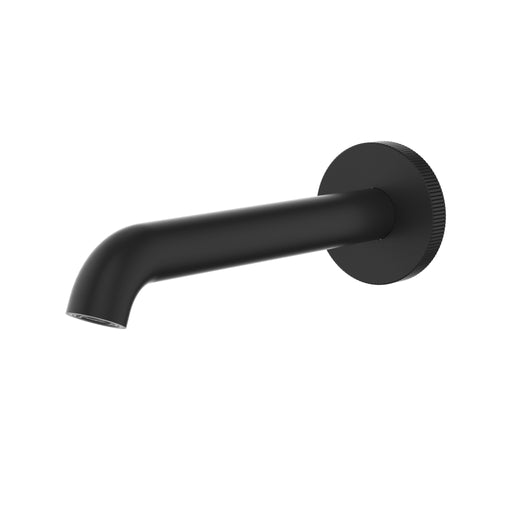 Linie Fluted Matt Black Bath Spout 220mm – HYB585-802-220MB