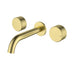 Hali Brushed Gold 1/4 Turn C/D Wall Basin Set – HYB88-9901BG