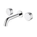Hali Chrome 1/4 Turn C/D Wall Basin Set – HYB88-9901