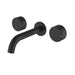 Hali Matt Black 1/4 Turn C/D Wall Basin Set – HYB88-9901MB