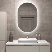 Indulge | Oval Pill Touchless 600 x 900 LED Mirror - Three Light Temperatures - Acqua Bathrooms