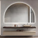 Arched Touchless 1200 x 800 Matte White LED Mirror - Three Light Temperatures - Acqua Bathrooms