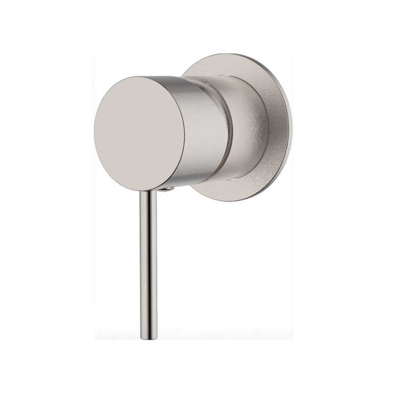 Ikon Hali Brushed Nickel Wall Mixer - 60mm - Acqua Bathrooms