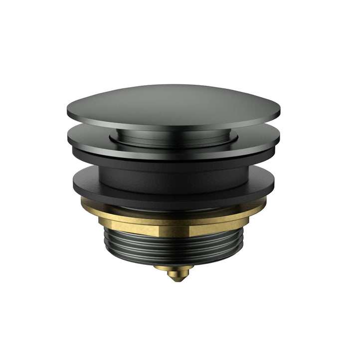 Gun Metal Non Overflow 40mm Bath Pop Up Waste