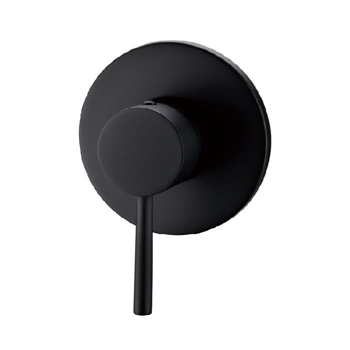 Round Matte Black Wall Mixer - Acqua Bathrooms
