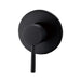 Round Matte Black Wall Mixer - Acqua Bathrooms