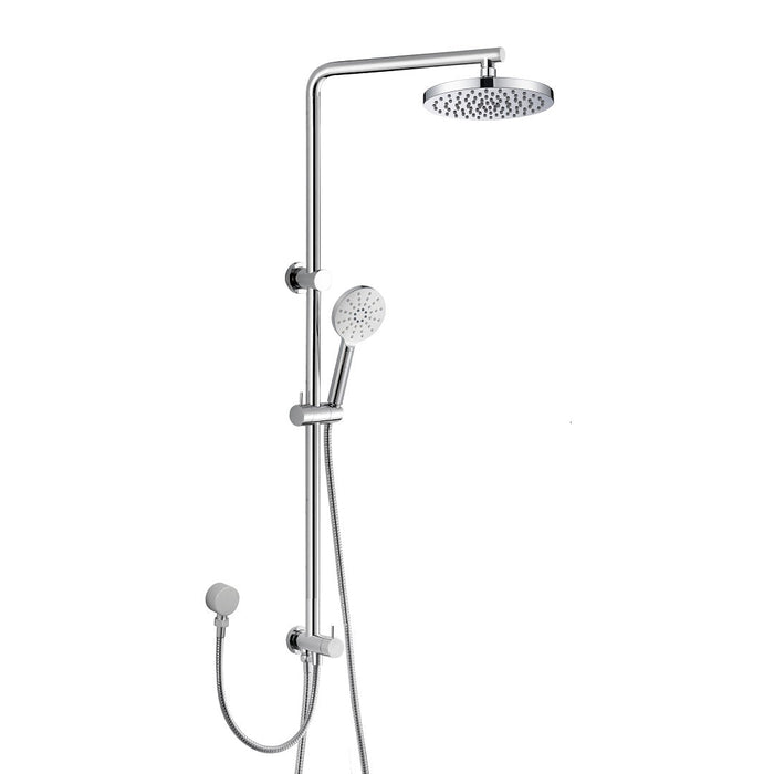 Round Bottom Inlet Multifunction Shower Rail - Acqua Bathrooms