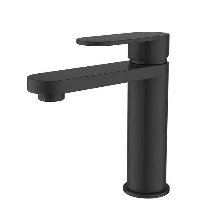 Sora SS Matt Black Basin Mixer – PLB2001MB
