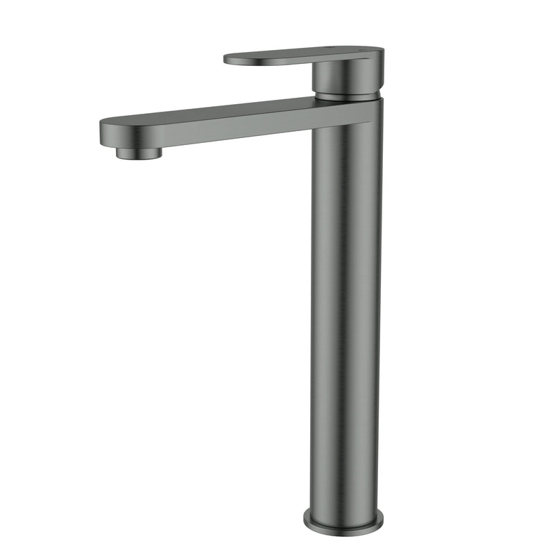 Sora SS Gun Metal High Rise Basin Mixer – PLB2002GM