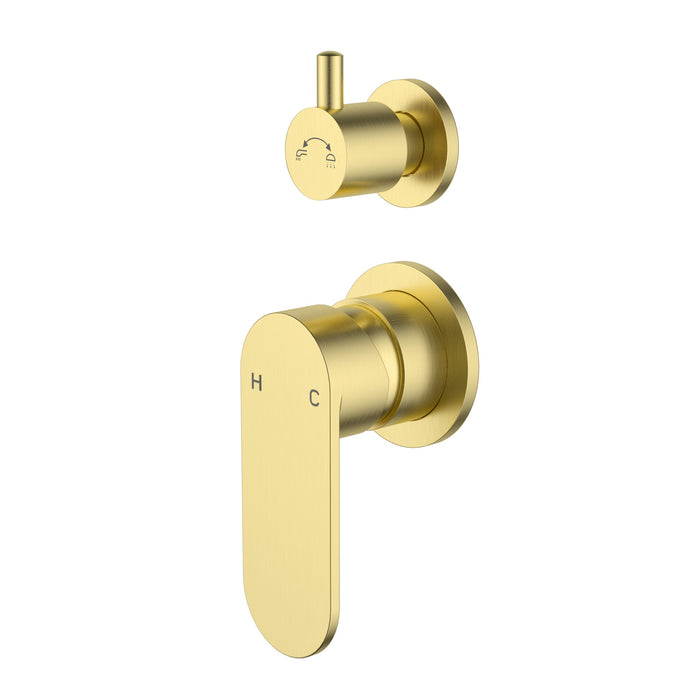 Sora SS Brushed Gold Wall Diverter Mixer Trim Kit – PLB3002-TK-BG