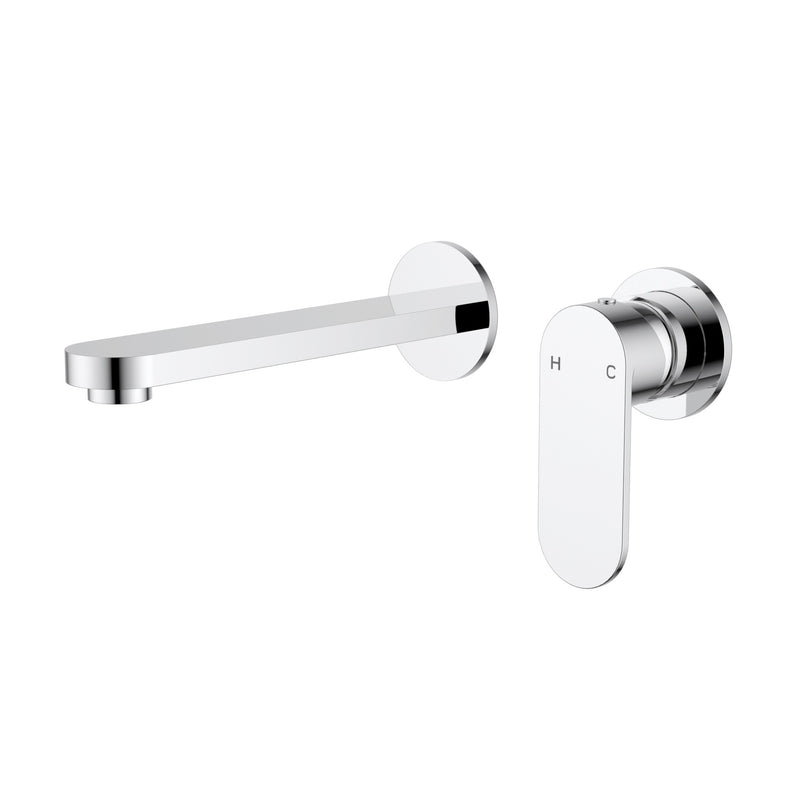 Sora SS Chrome Wall Basin Mixer Trim Kit With Separate Back Plate – PLB3004-TK-PC