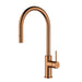 Otus Slimline Brushed Copper SS Gooseneck Pull-Out Sink Mixer In Brushed ss304 – PLC1016SS-BC