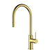 Otus Slimline Brushed Gold SS Gooseneck Pull-Out Sink Mixer In Brushed ss304 – PLC1016SS-BG