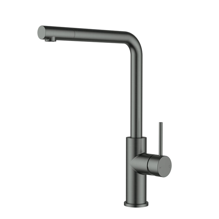 Otus Slimline Gun Metal SS Pull-Out Sink Mixer In Brushed ss304 – PLC1018SS-GM