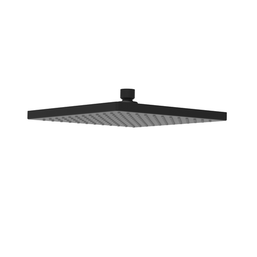 Rosa Matt Black Square Shower Head 200mm – PRP1025-1N-MB