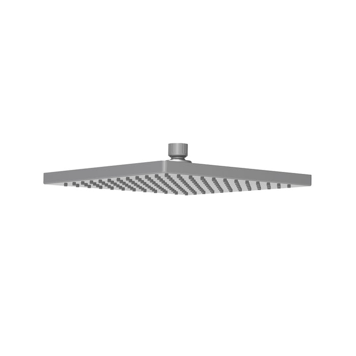 Square 250mm Gun Metal Shower Head