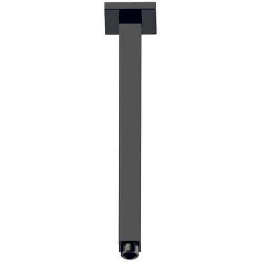 Luxury Matte Black 300mm Square Ceiling Arm - Acqua Bathrooms