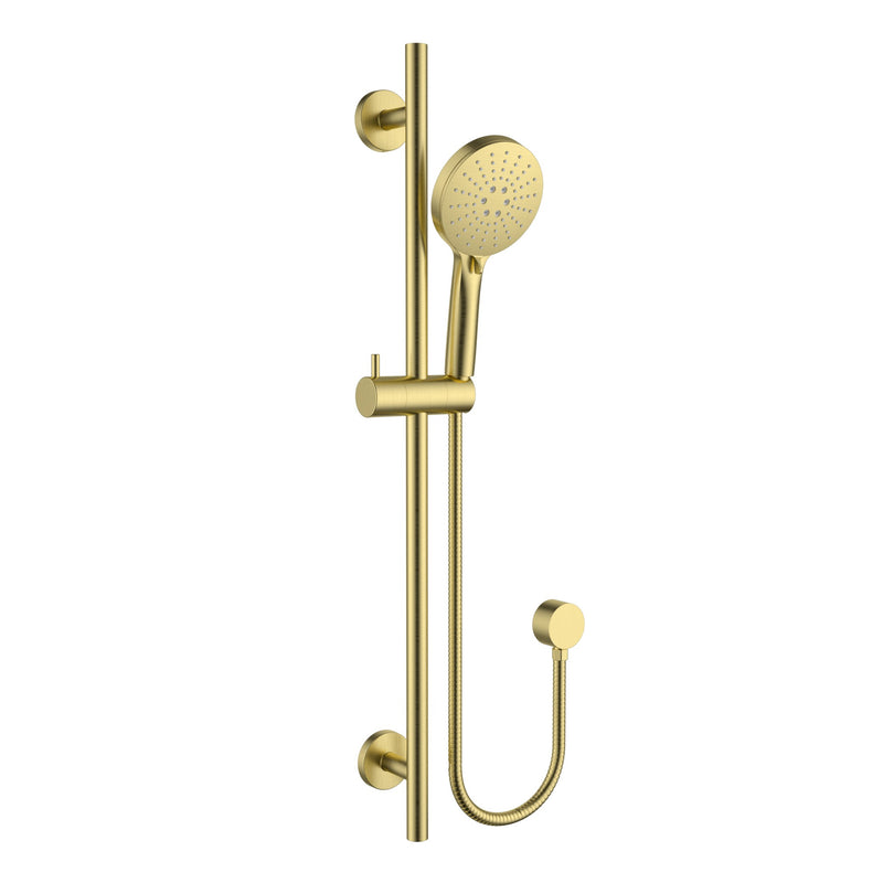 Otus Slimline Brushed Gold Rail Shower – PSH041A-BG