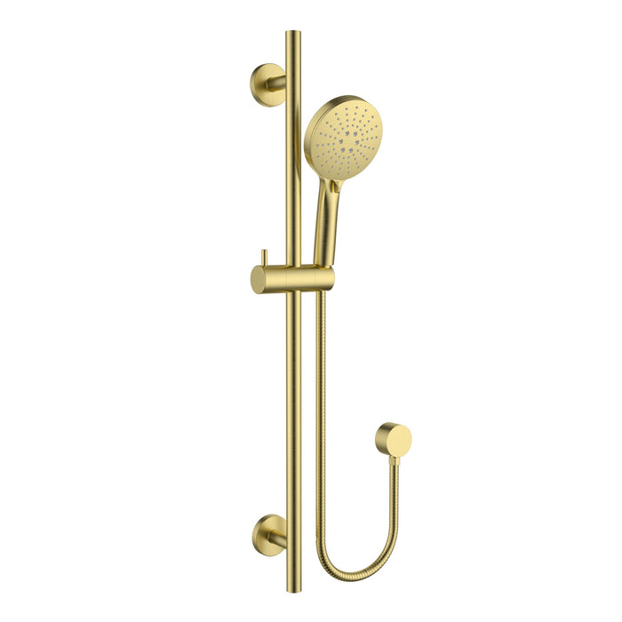 Otus Slimline Brushed Gold Rail Shower – PSH041A-BG
