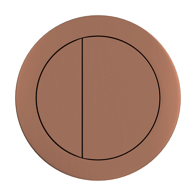 Round Brushed Copper Flush Buttons