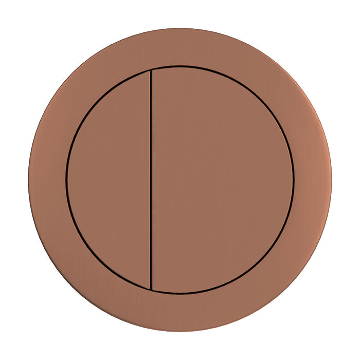 Round Brushed Copper Flush Buttons