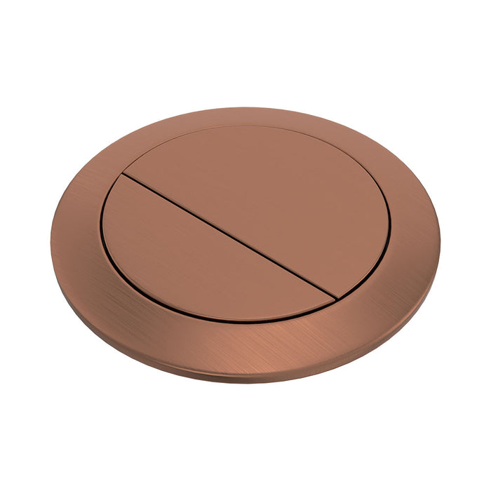 Round Brushed Copper Flush Buttons