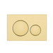 Geberit Compatible Round Brushed Gold / Brass Button - Acqua Bathrooms