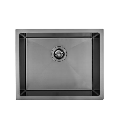 Brushed Gun Metal 550 x 450 x 230mm Kitchen & Laundry Sink - Acqua Bathrooms