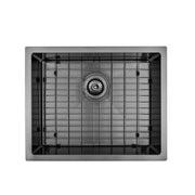 Brushed Gun Metal 550 x 450 x 230mm Kitchen & Laundry Sink - Acqua Bathrooms