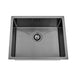 Brushed Gun Metal 550 x 450 x 230mm Kitchen & Laundry Sink - Acqua Bathrooms