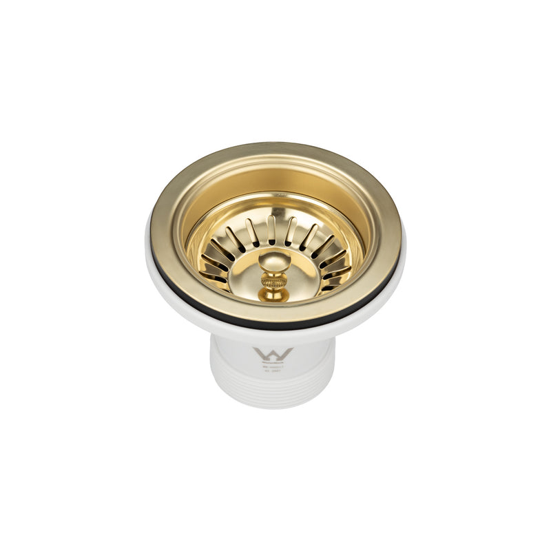 Brushed Bronze Brass 90mm Sink Waste Kit - Acqua Bathrooms