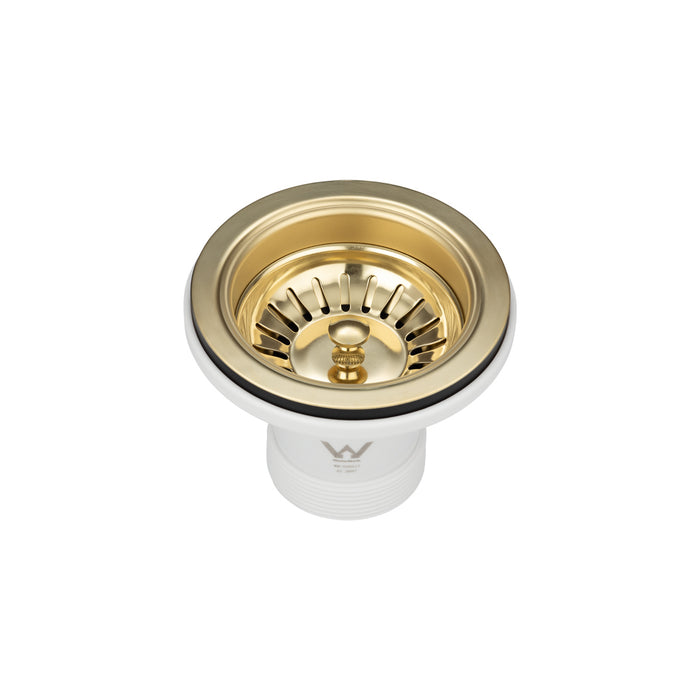 Brushed Bronze Brass 90mm Sink Waste Kit - Acqua Bathrooms