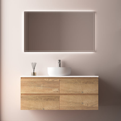 Avia 1200mm Natural Oak Wall Hung Vanity - Acqua Bathrooms