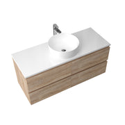 Avia 1200mm White Oak Wall Hung Vanity - Acqua Bathrooms